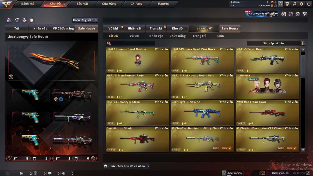 shop acc cf uy tin gia re